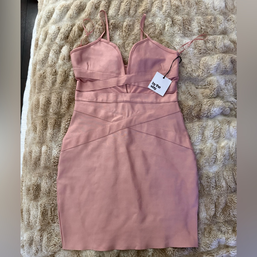 By the Way Blush Pink Body Con Dress